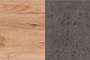 Шкаф 4-х дверный Лофт 19.041 цвет дуб золотистый/бетон темно-серый
